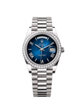 RLX Day-Date 40mm 228349RBR-0045 Blue Ombré Dial President Bracelet