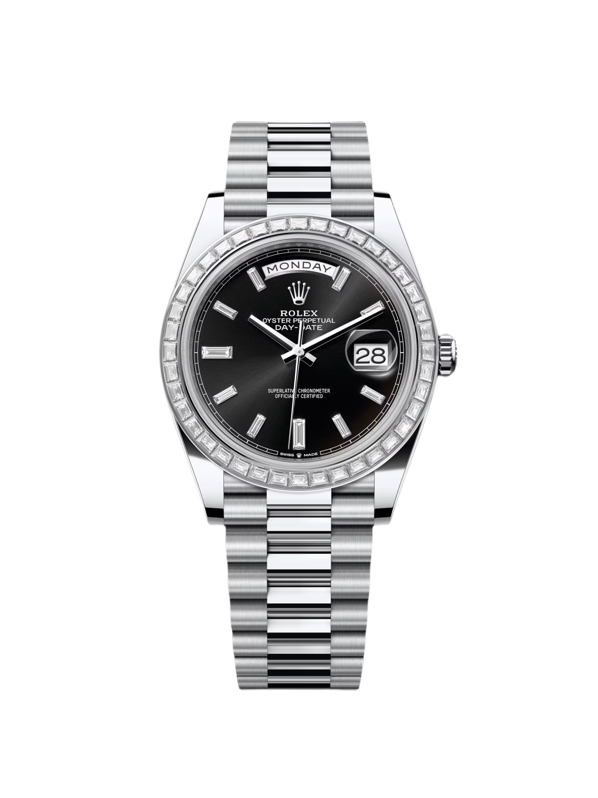 RLX Day-Date 40mm 228396TBR-0012 Black Diamond Dial