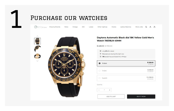 Step one: choose and purchase a watch