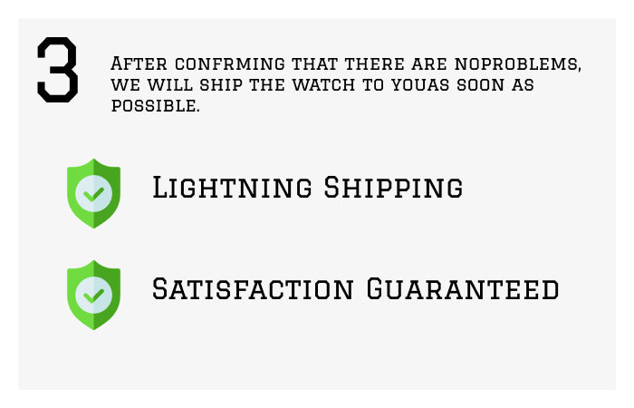 Step three: confirm the order for shipping