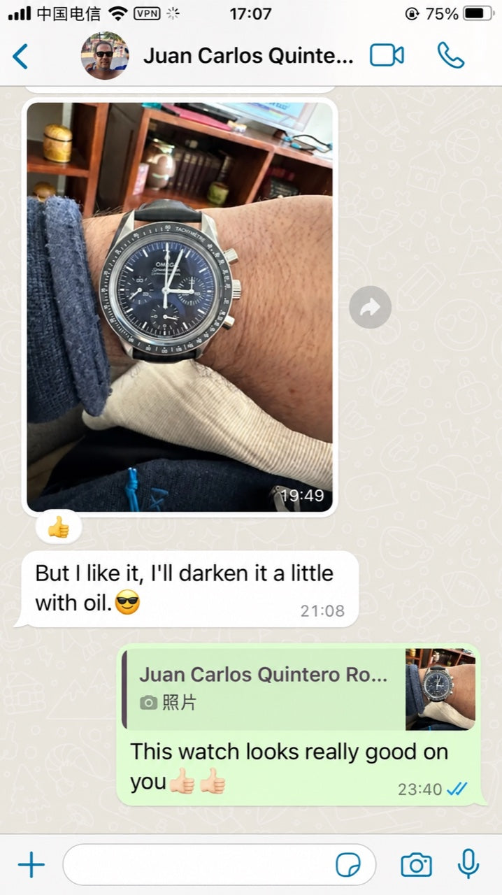 Customer feedback with a watch on the wrist